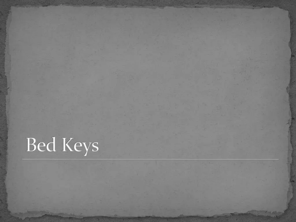 bed keys