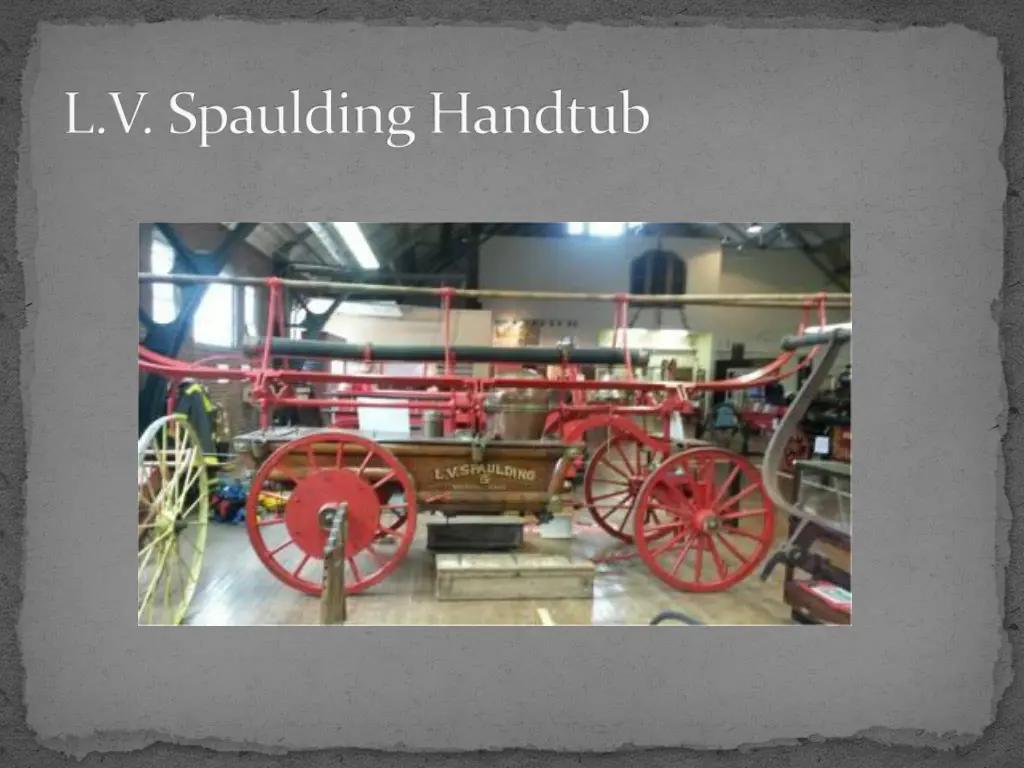 l v spaulding handtub