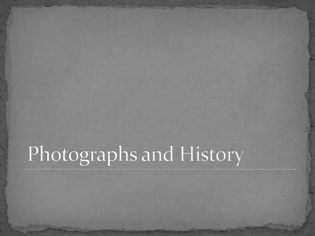 photographs and history