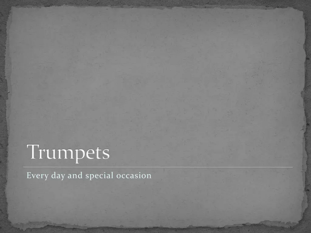 trumpets