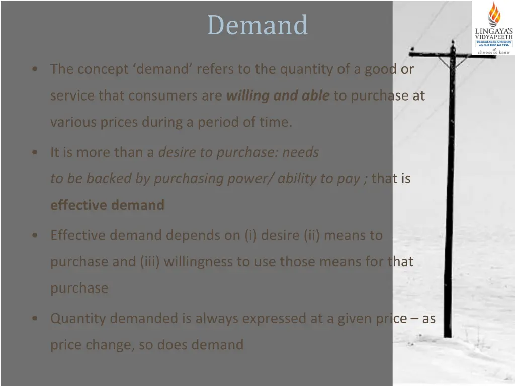 demand