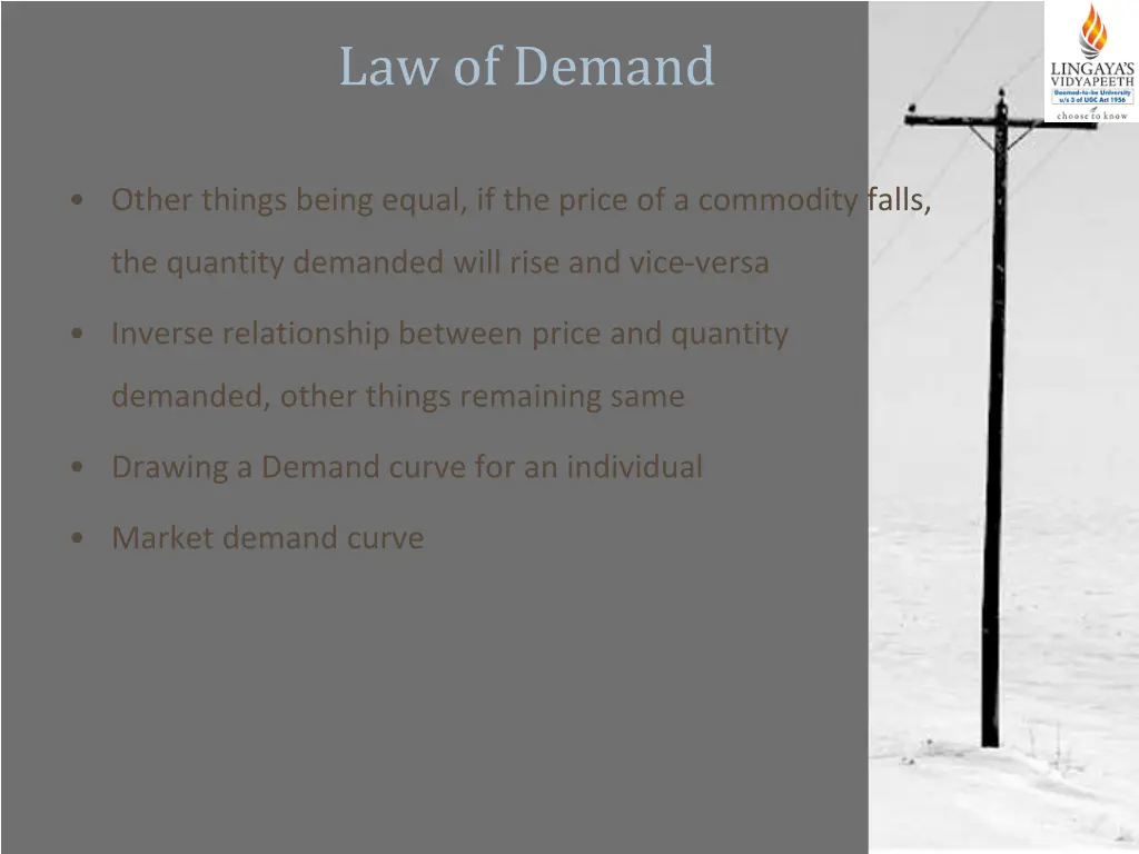 law of demand