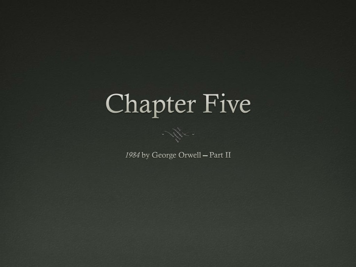 chapter five