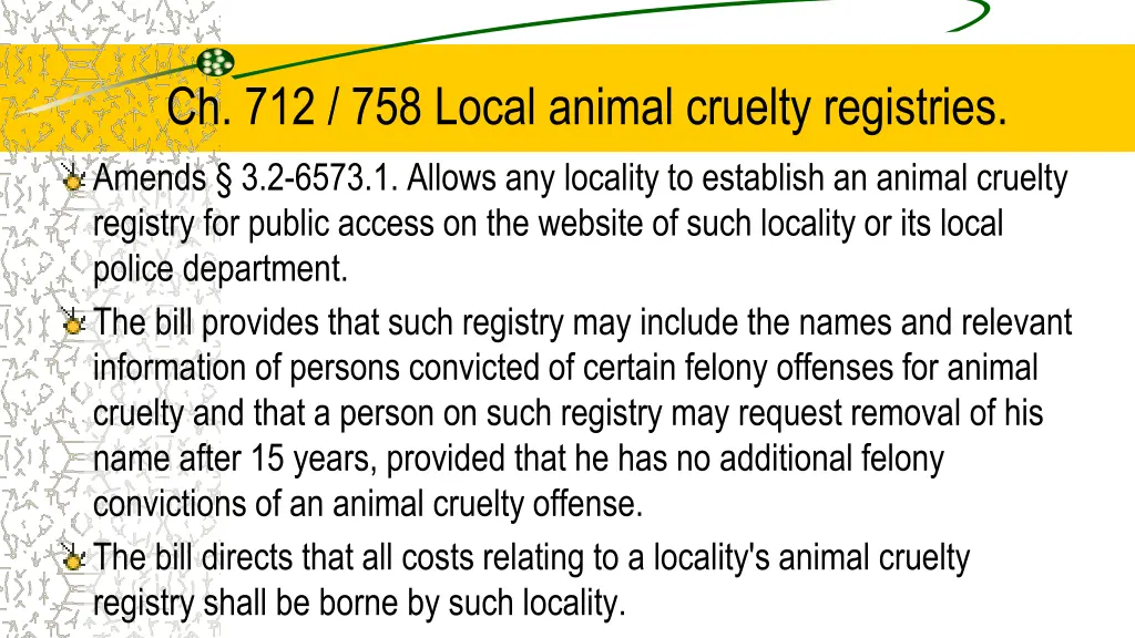 ch 712 758 local animal cruelty registries