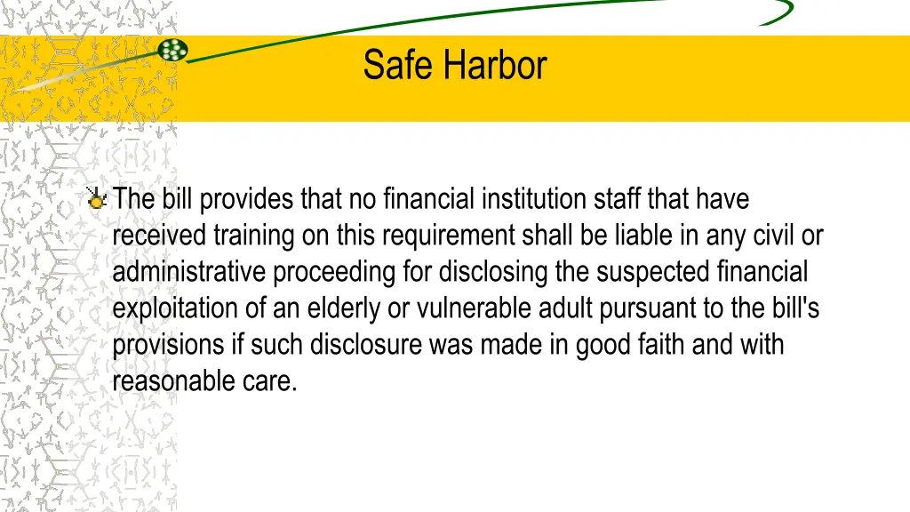 safe harbor