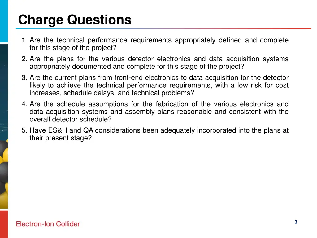 charge questions