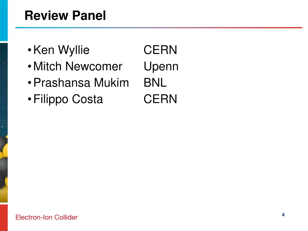 review panel