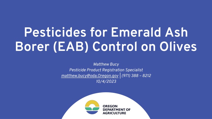 pesticides for emerald ash borer eab control