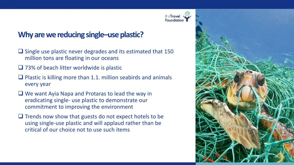 why are we reducing single use plastic