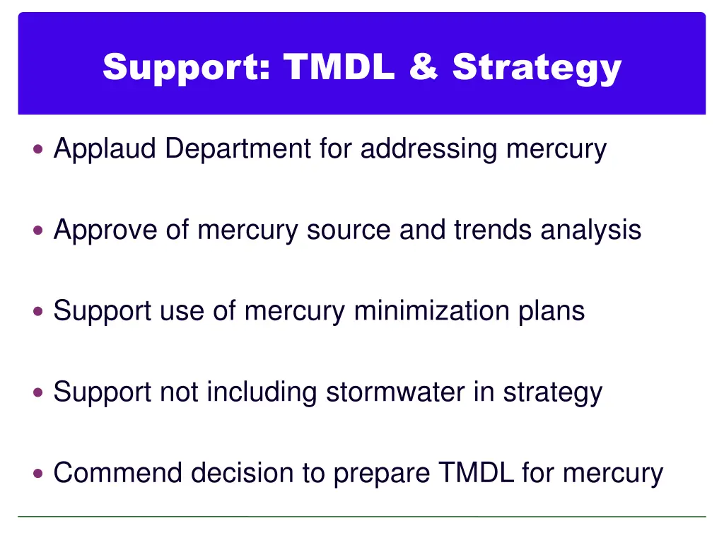 support tmdl strategy