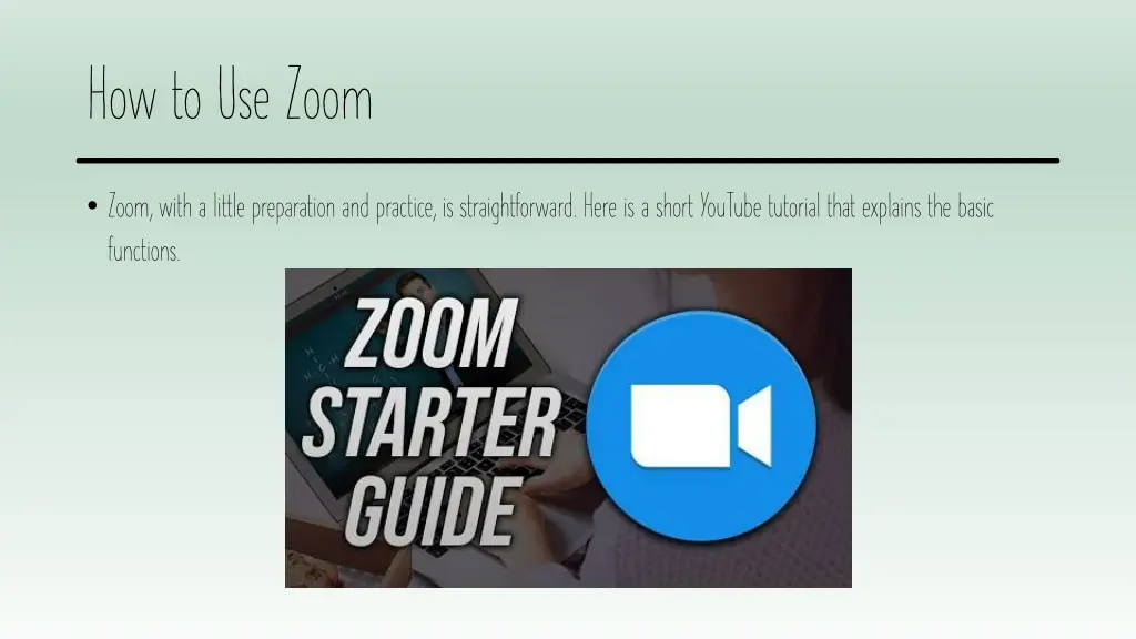 how to use zoom