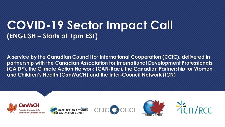 covid 19 sector impact call english starts