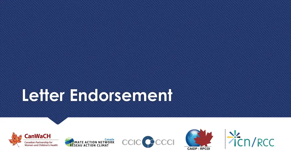 letter endorsement