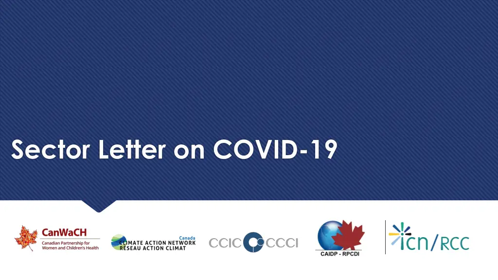 sector letter on covid 19