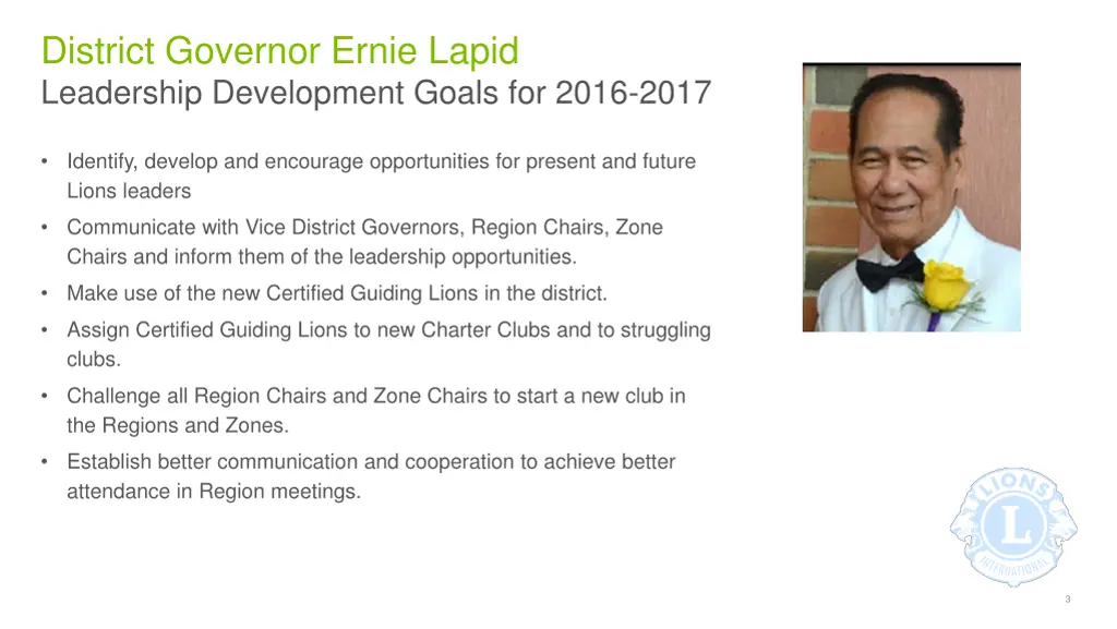 district governor ernie lapid leadership