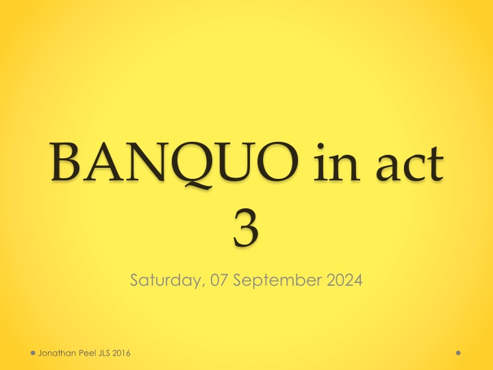 banquo in act 3 saturday 07 september 2024