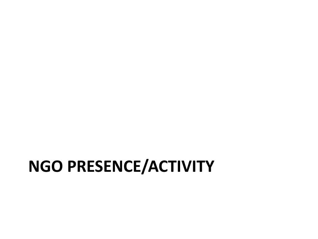 ngo presence activity