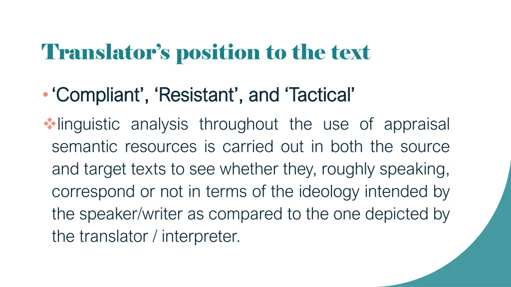 translator s position to the text