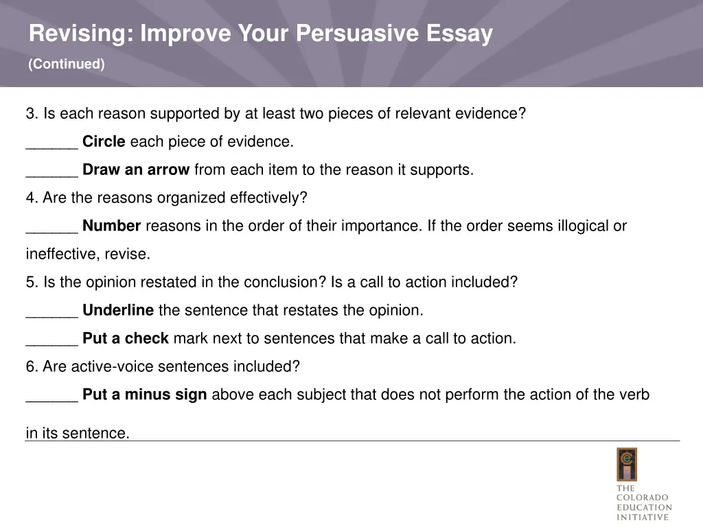 revising improve your persuasive essay 1