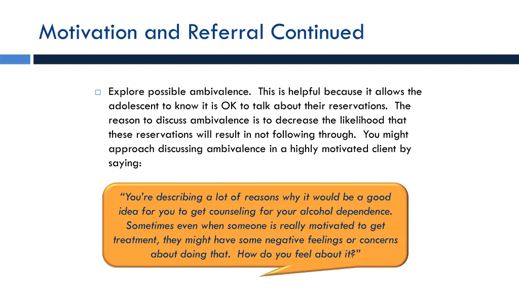 motivation and referral continued 7