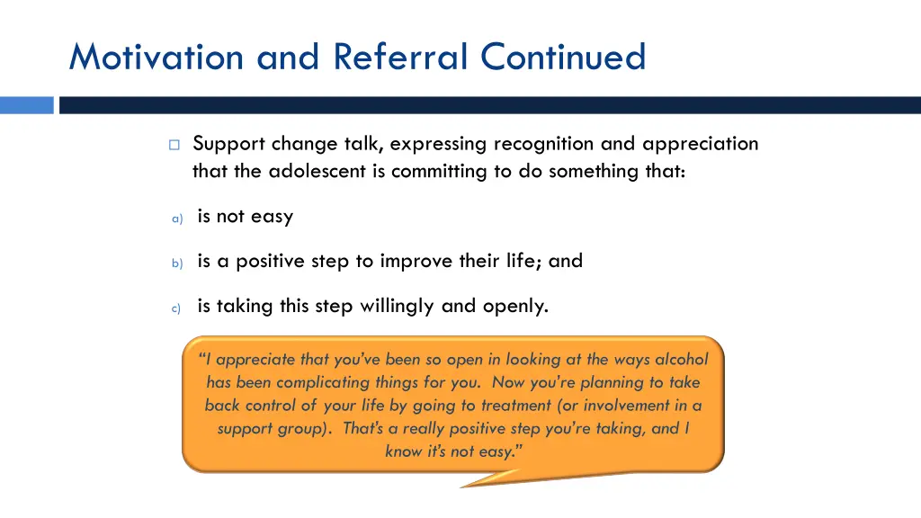 motivation and referral continued 8