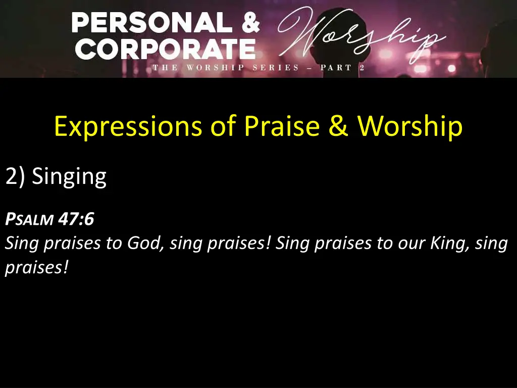 expressions of praise worship 1