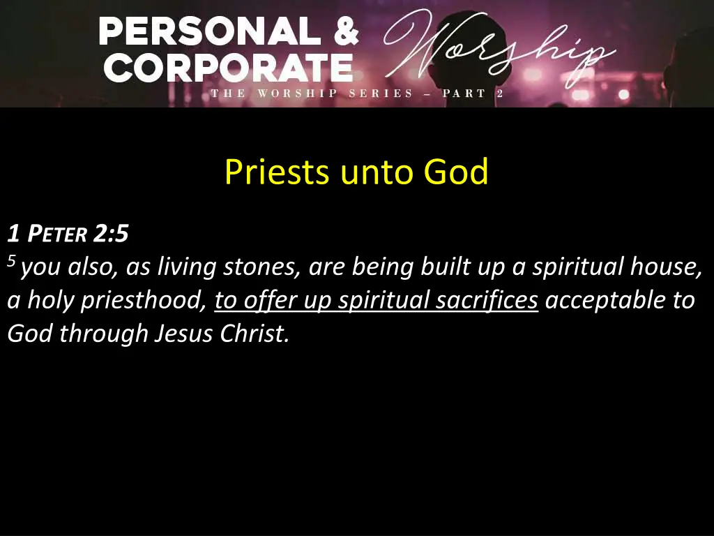 priests unto god