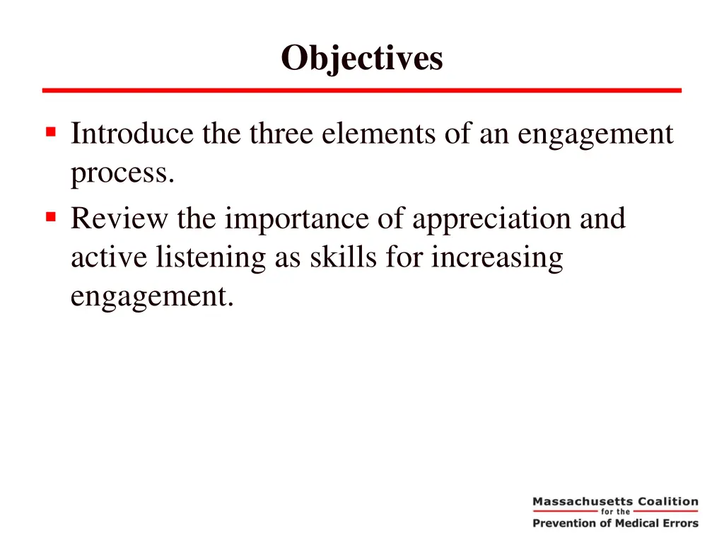 objectives