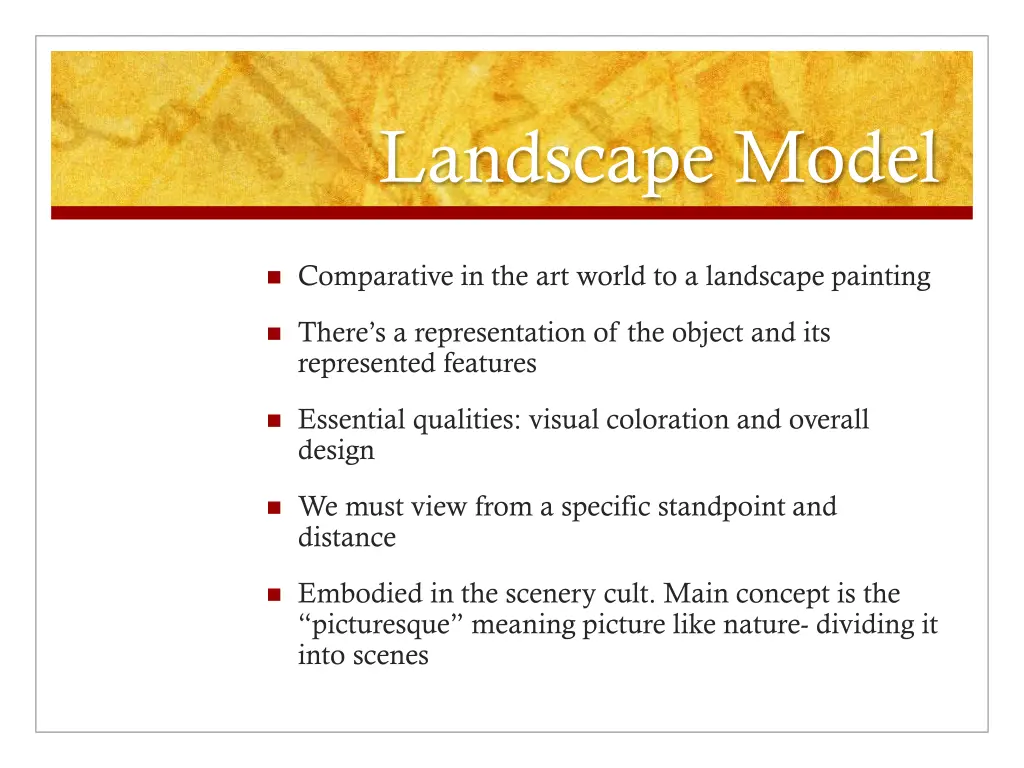 landscape model