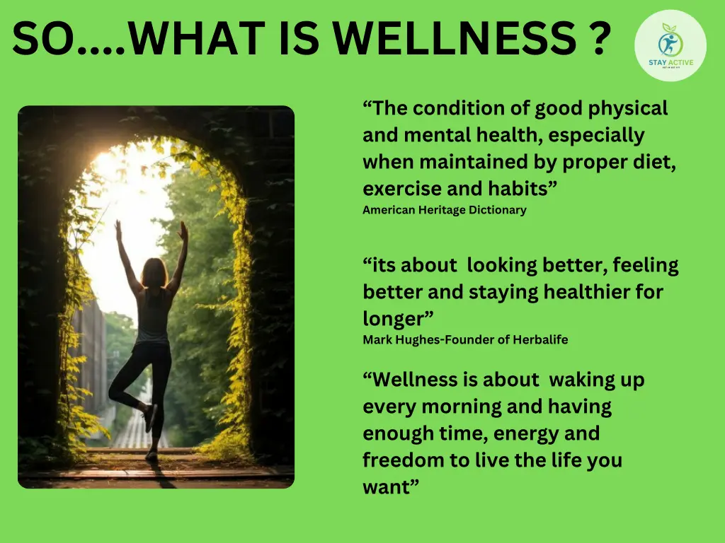 so what is wellness