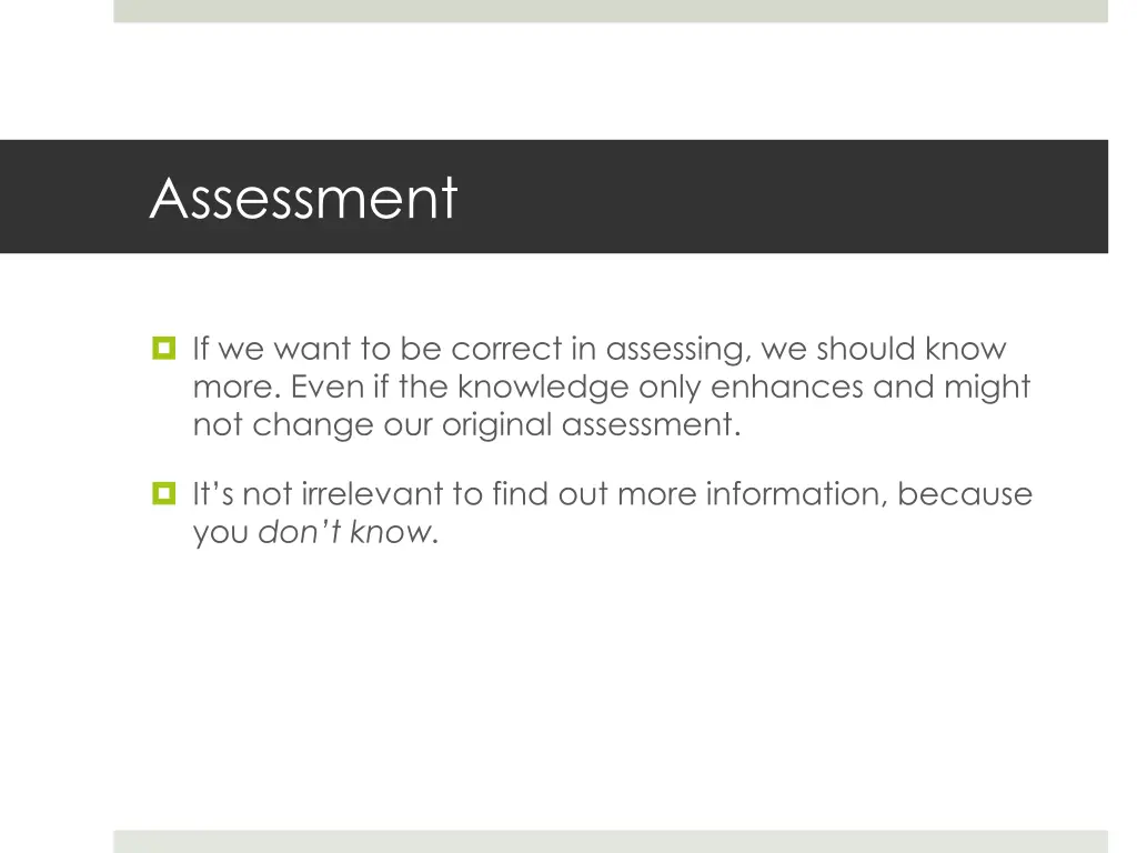 assessment