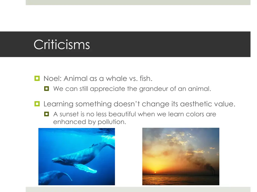 criticisms