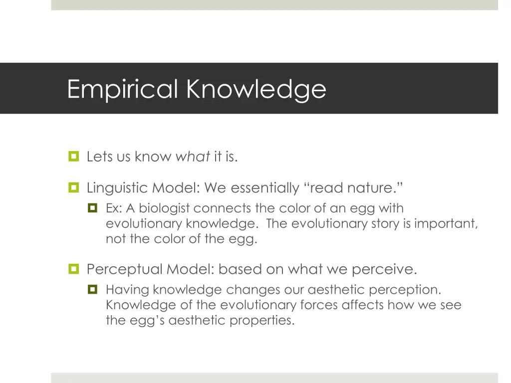 empirical knowledge