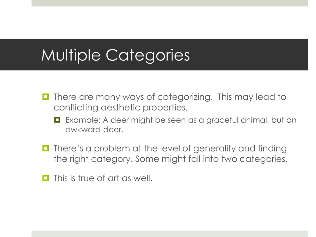 multiple categories