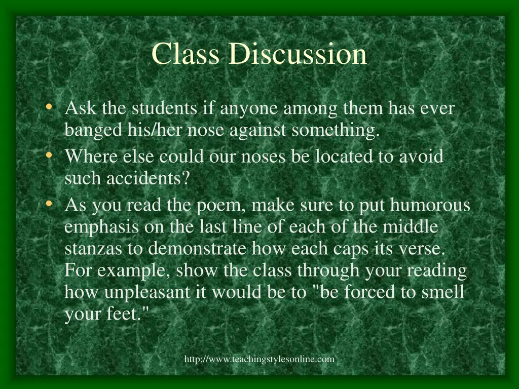 class discussion