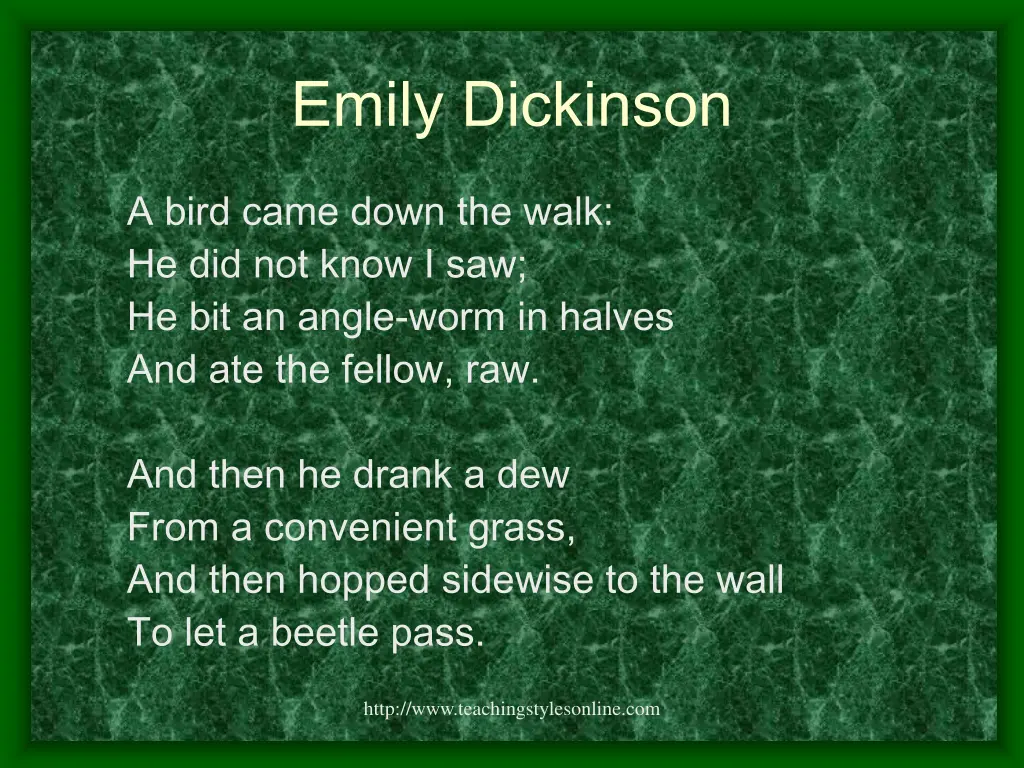 emily dickinson