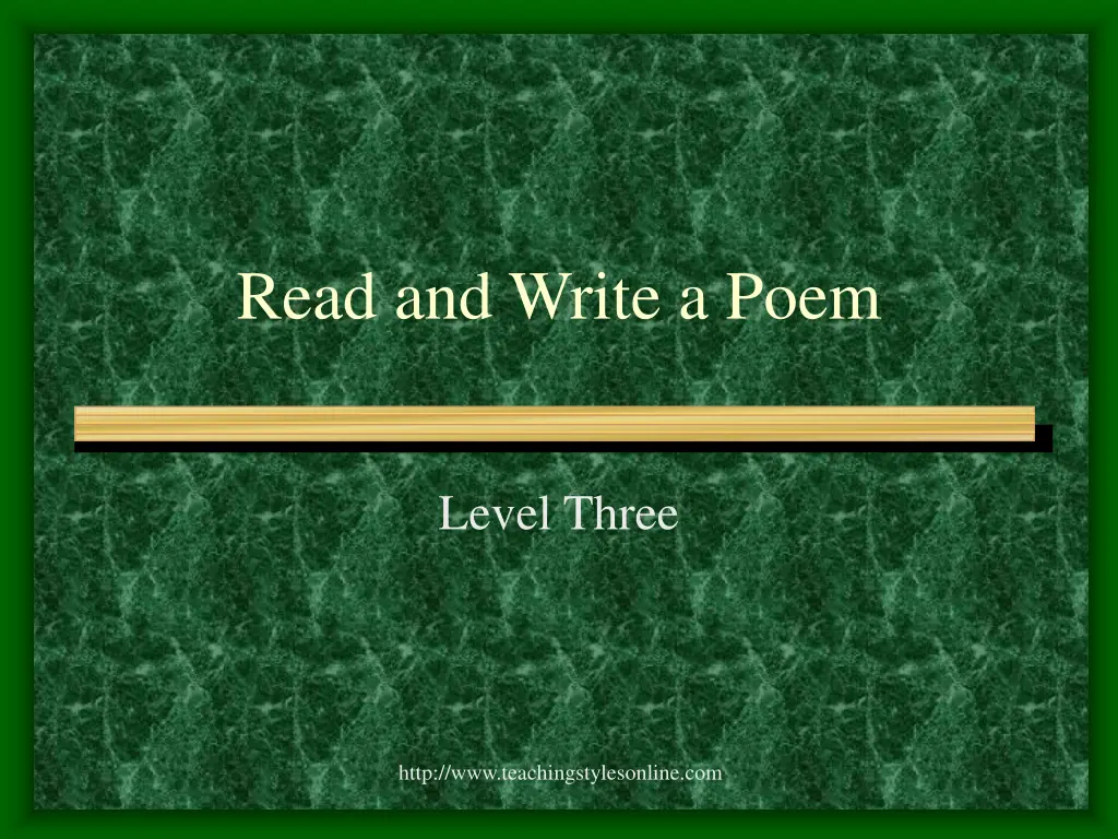 read and write a poem 2