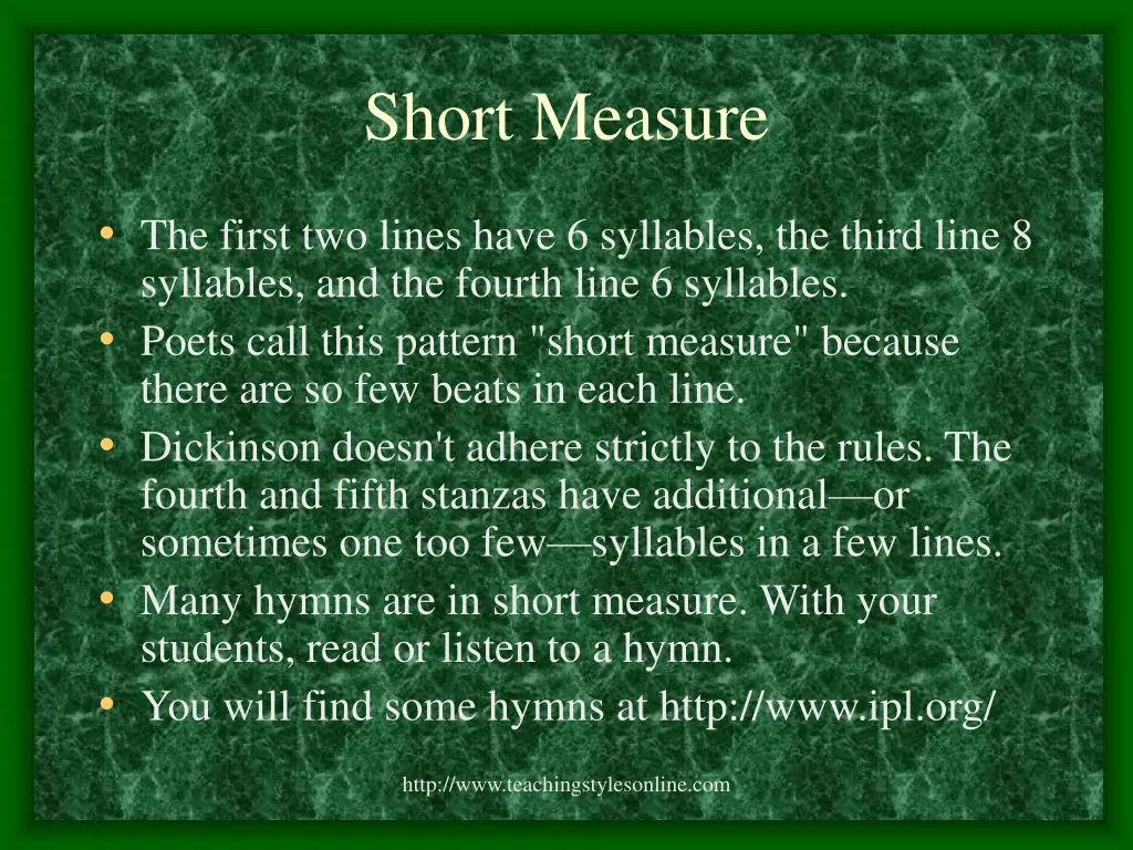 short measure