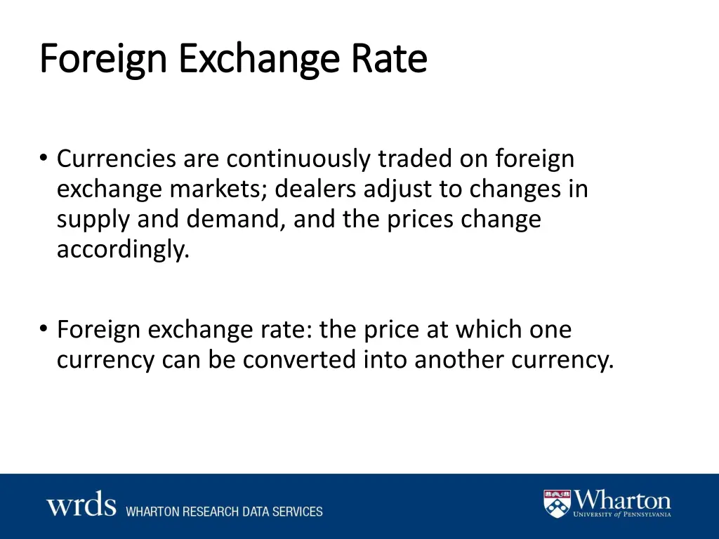 foreign exchange rate foreign exchange rate