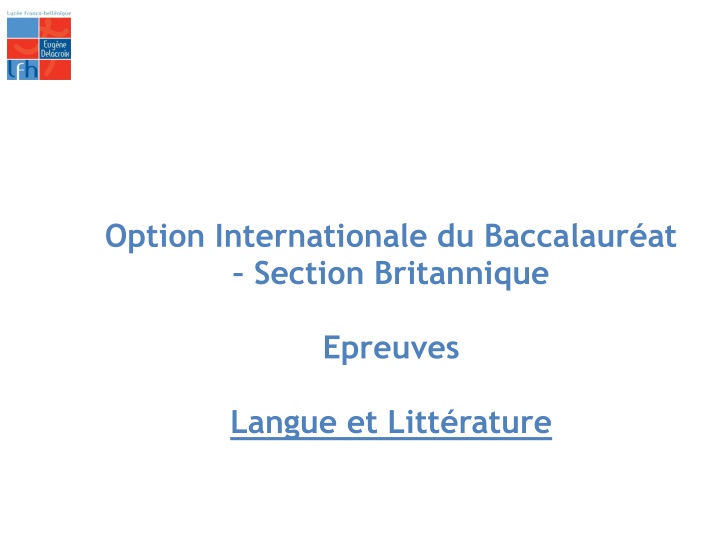 option internationale du baccalaur at section