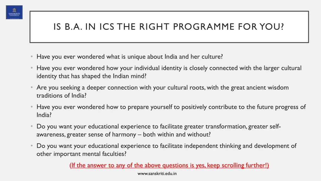 is b a in ics the right programme for you