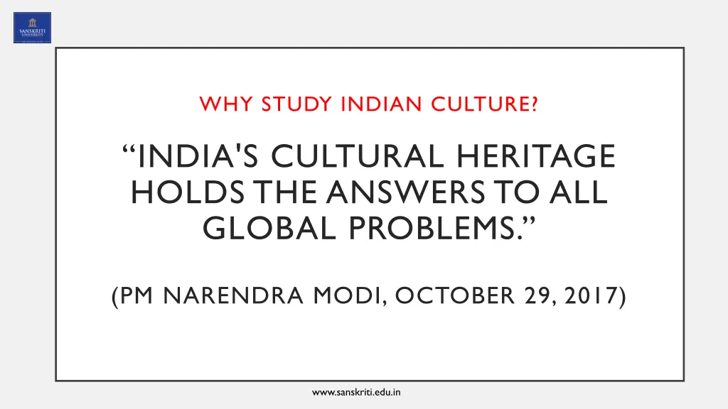 why study indian culture