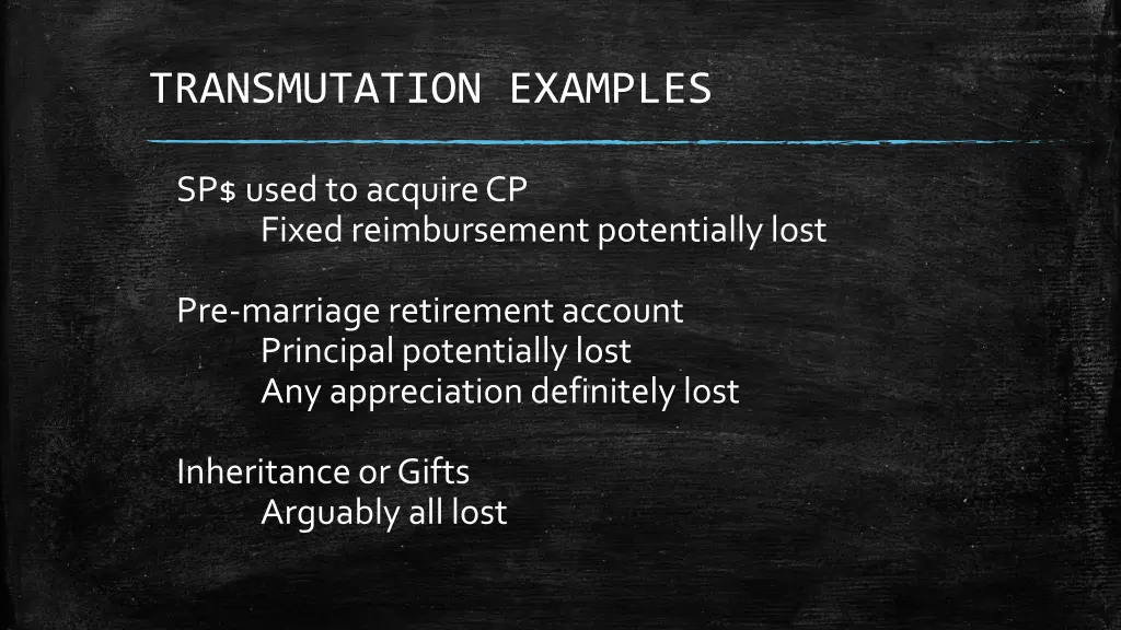 transmutation examples