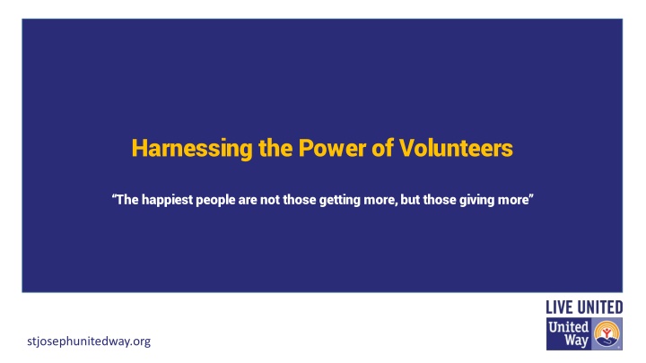 harnessing the power of volunteers