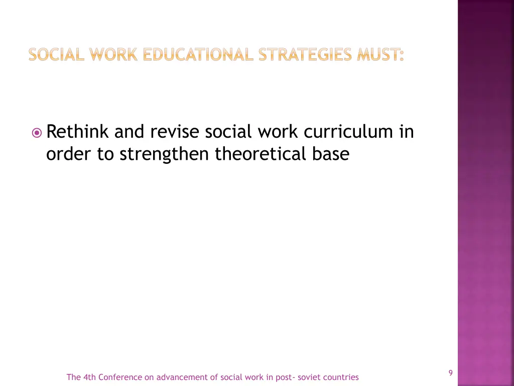 social work educational strategies must 2