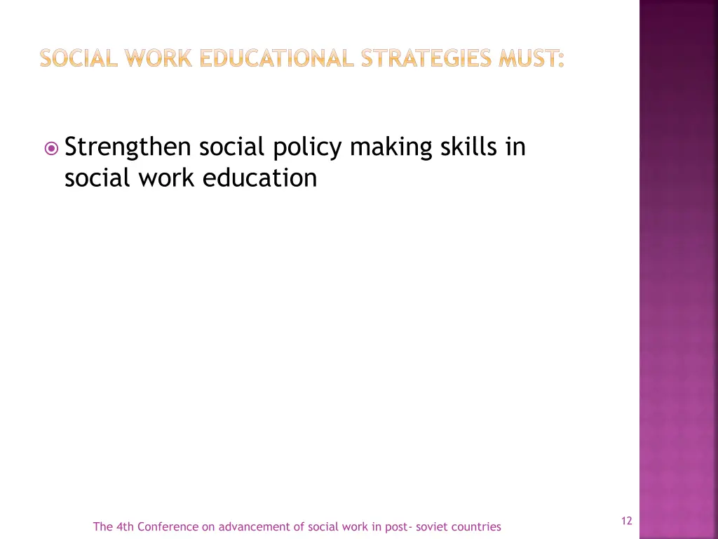 social work educational strategies must 5