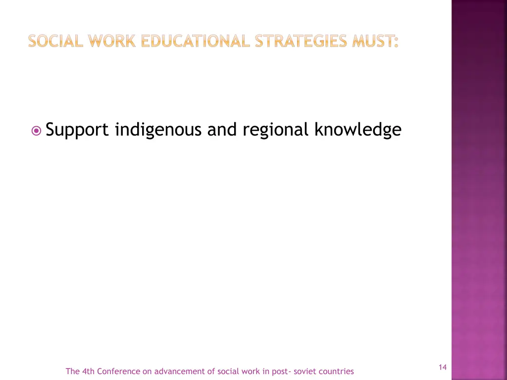 social work educational strategies must 7