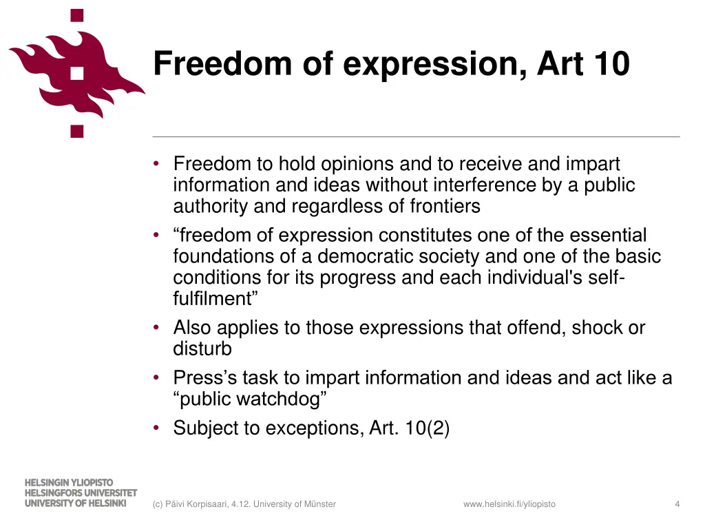 freedom of expression art 10