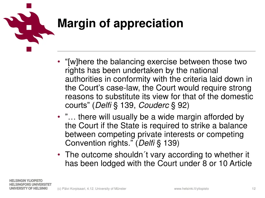 margin of appreciation 1