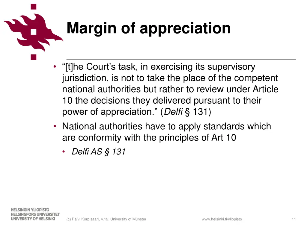 margin of appreciation